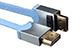 Cable DisplayPort 1.2, cable de visualización plano