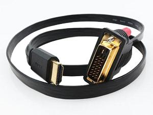 Cable DVI a HDMI, cable plano para monitor de TV