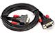 Cable VGA 15 pines, cable plano para computadora y TV